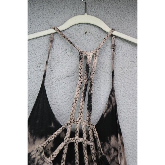 T-Party Tie-Dye Maxi Dress-Large-Braided Criss-Cross Back-Hippie-Boho - Picture 12 of 12